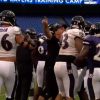 Baltimore Ravens training camp fight